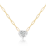 Mega Heart Georgian Necklace on Nouveau Chain
