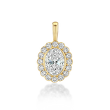 Mega Heirloom Pendant in Snow