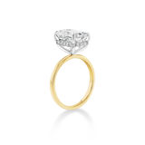 Emerald Diamond Solitaire Two-Tone