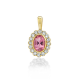 Petite Heirloom Pendant in Rosy