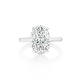 Oval Diamond Solitaire Ring