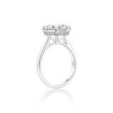 Oval Diamond Solitaire Ring