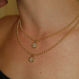 Signature Round Diamond Bezel Drop