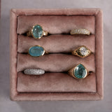 Diamond Dome Two-Tone Pinky Ring