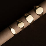 East to West Signet Ring