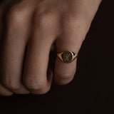 Mini Oval Signet Ring