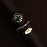 East to West Signet Ring