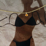 Golden Hour Charm in Orange Garnet