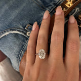 Oval Diamond Solitaire Ring