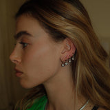 Mini Georgian Drops in Black Rhodium