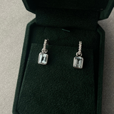 Diana Huggies with Aquamarine Drops