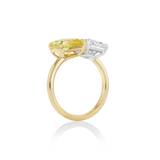 Toi et Moi Fancy Yellow Ring