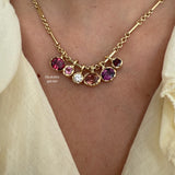 Golden Hour Charm in Rhodolite Garnet