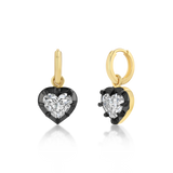 Mega Heart Georgians in Black Rhodium