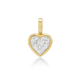 Petite Signature Heart Diamond Bezel Drop