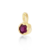 Mini Golden Hour Charm in Raspberry Rhodolite Garnet