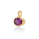 Golden Hour Charm in Plum Tourmaline