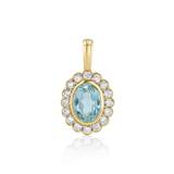 Petite Heirloom Pendant in Sky