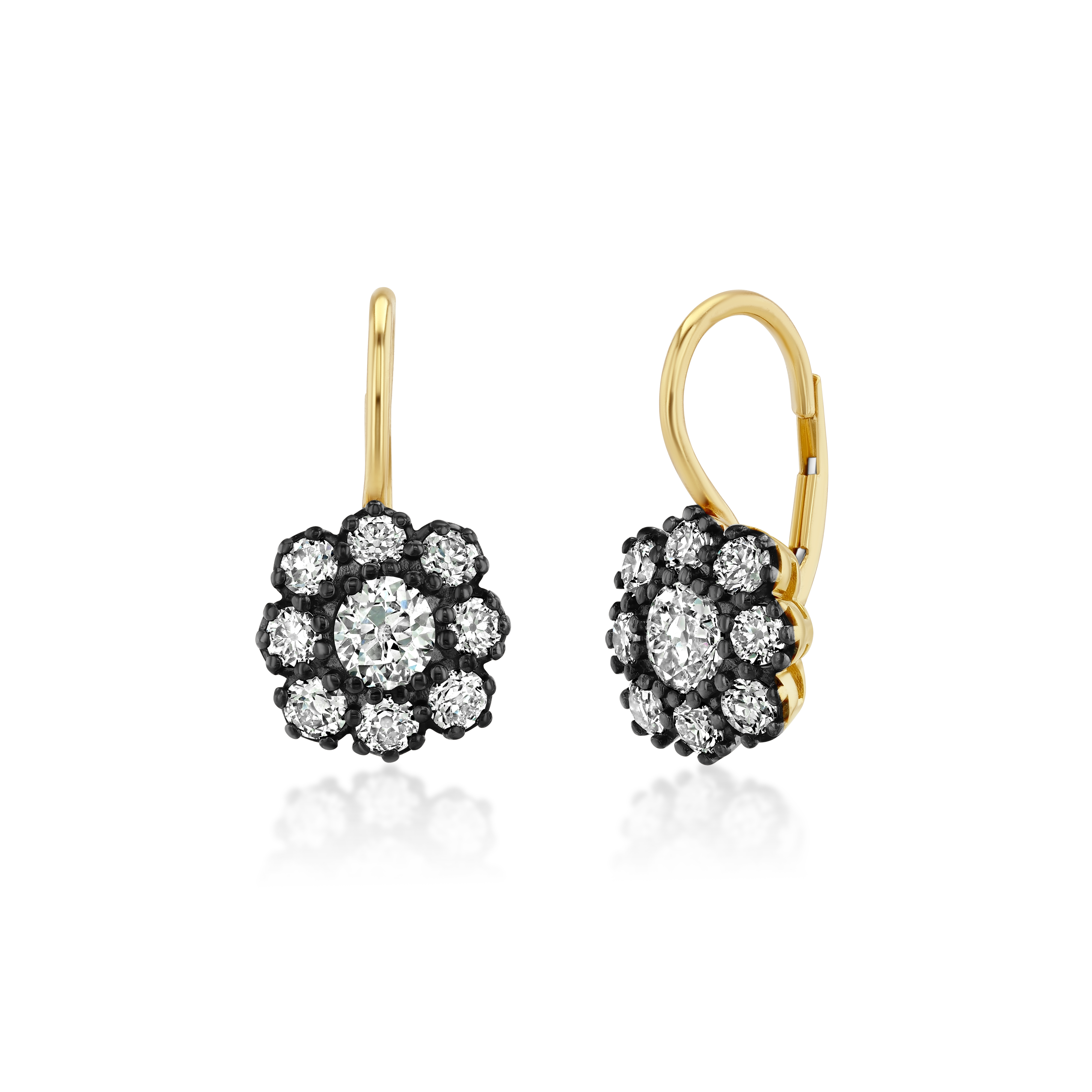 Old Mine Daisy Earrings, image 3 of 4