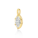 Mega Marquise Diamond Drop Charm in Gold