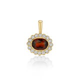 Petite East West Heirloom Pendant in Wine