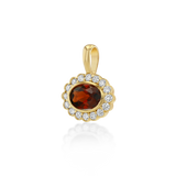 Petite East West Heirloom Pendant in Wine