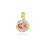 Petite East West Heirloom Pendant in Rosy