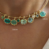 Golden Hour Charm in Seafoam Tourmaline