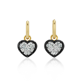 Mega Heart Georgians in Black Rhodium