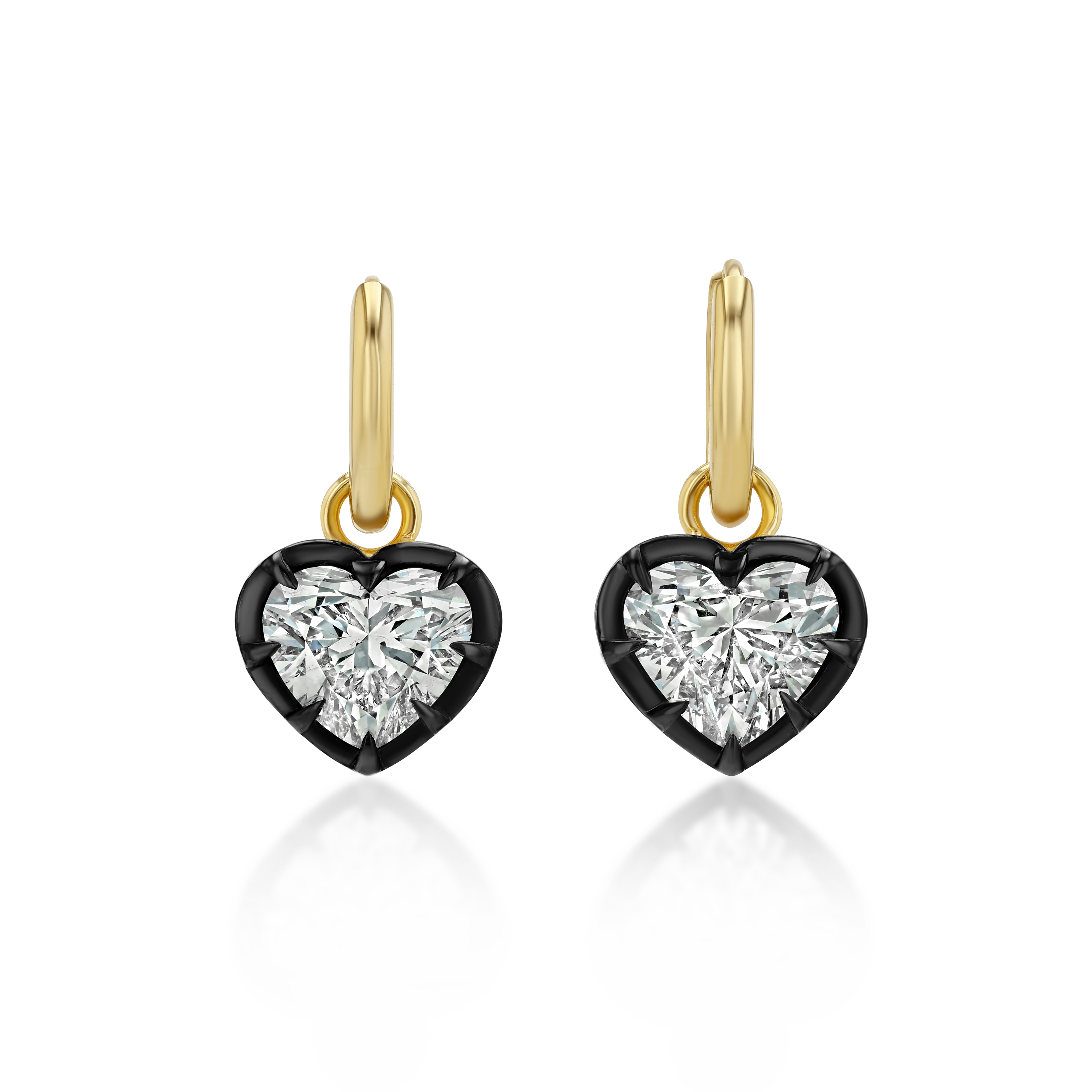 Mega Heart Georgians in Black Rhodium, image 1 of 4