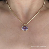 Golden Hour Charm in Lilac Amethyst