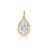 Pear Georgian Diamond Drop Charm