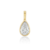 Petite Signature Pear Diamond Bezel Drop