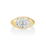 East West Oval Dome Ring