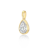 Petite Signature Pear Diamond Bezel Drop