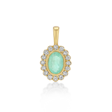 Petite Heirloom Pendant in Seafoam