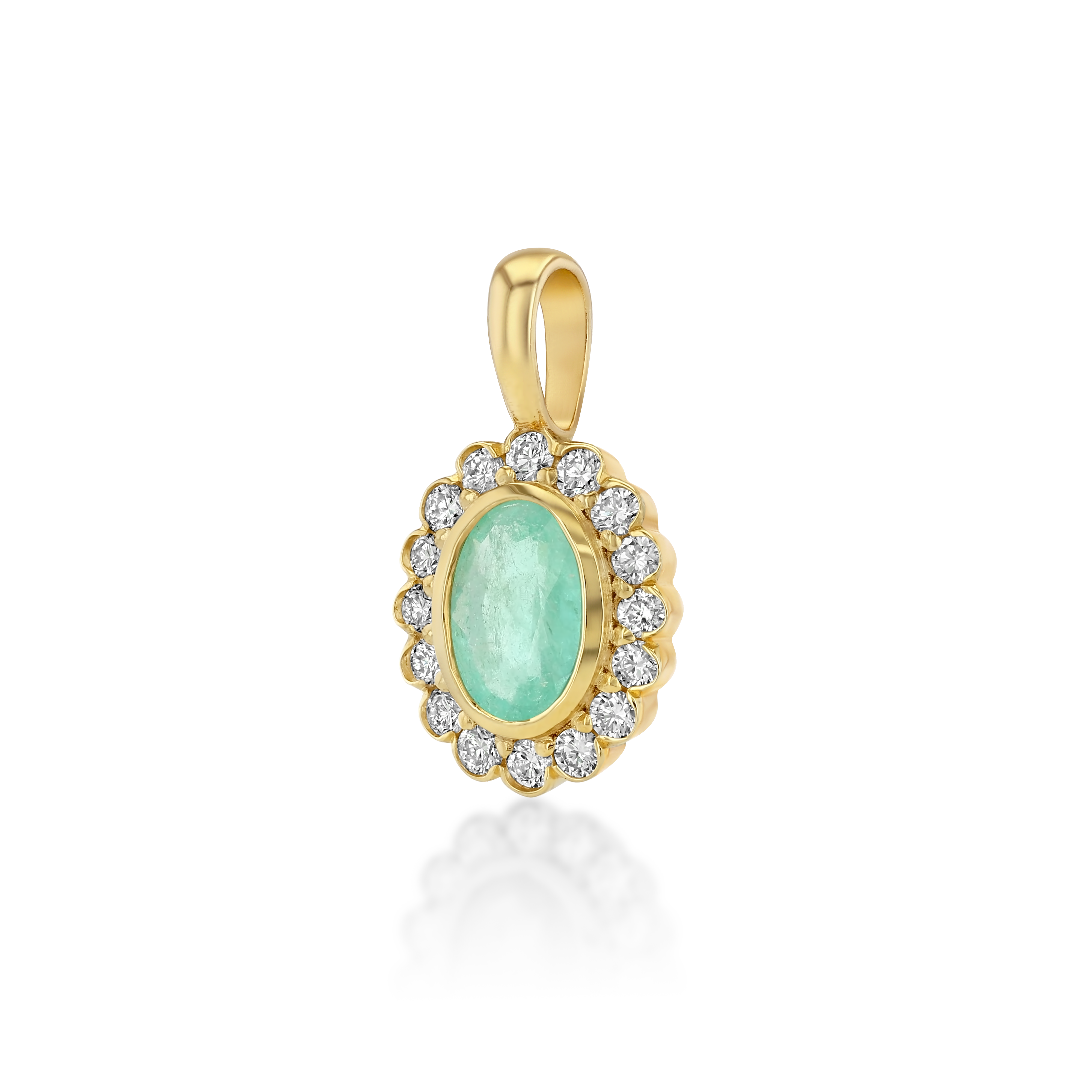 Petite Heirloom Pendant in Seafoam, image 4 of 6