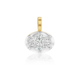 Oval Georgian Diamond Drop Charm