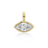 Petite Signature Marquise Diamond Bezel Drop