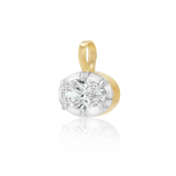 Oval Georgian Diamond Drop Charm