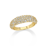 Diamond Dome Pinky Ring