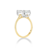 Elongated Crisscut Cushion Ring
