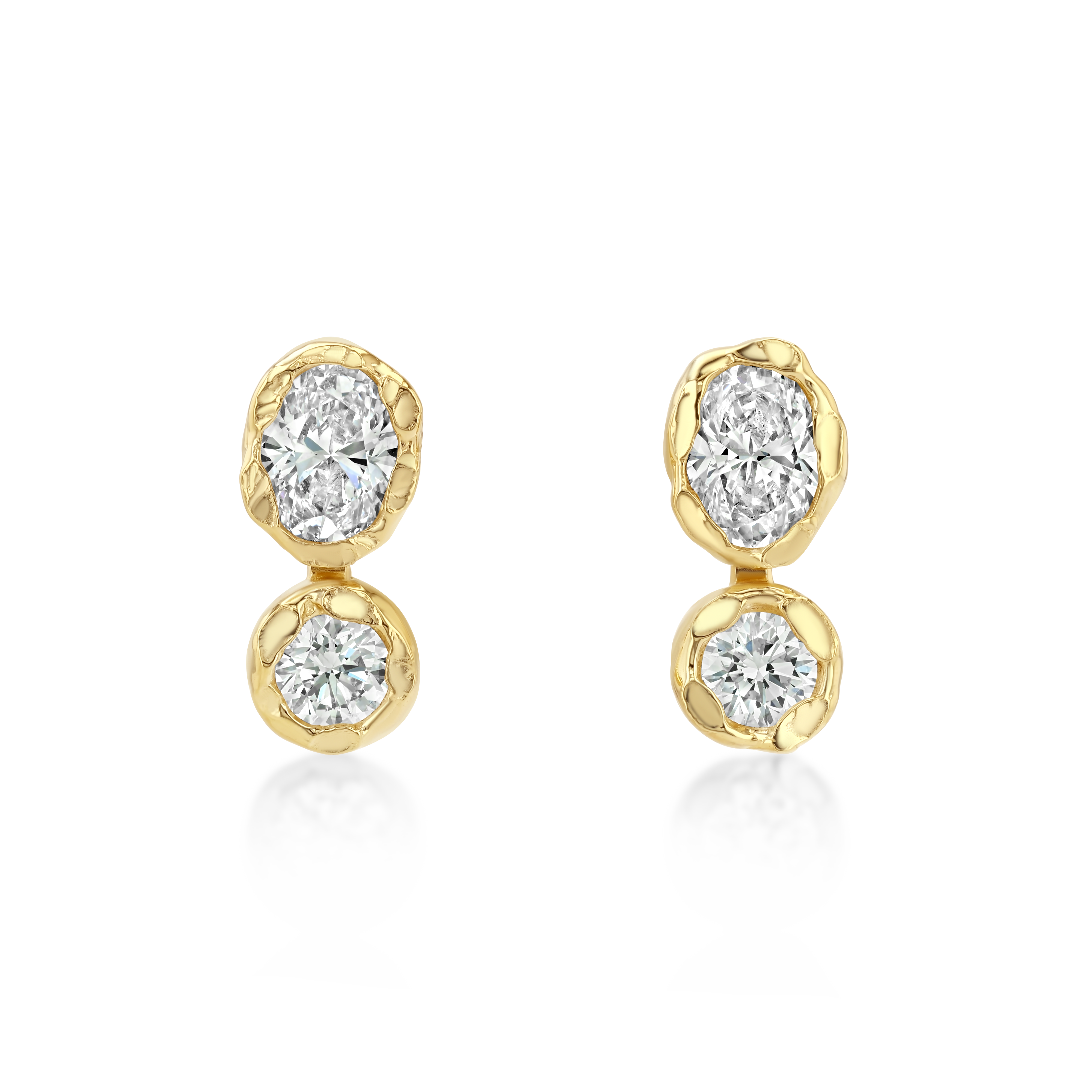 Golden Hour Earrings in Diamond, image 1 of 3