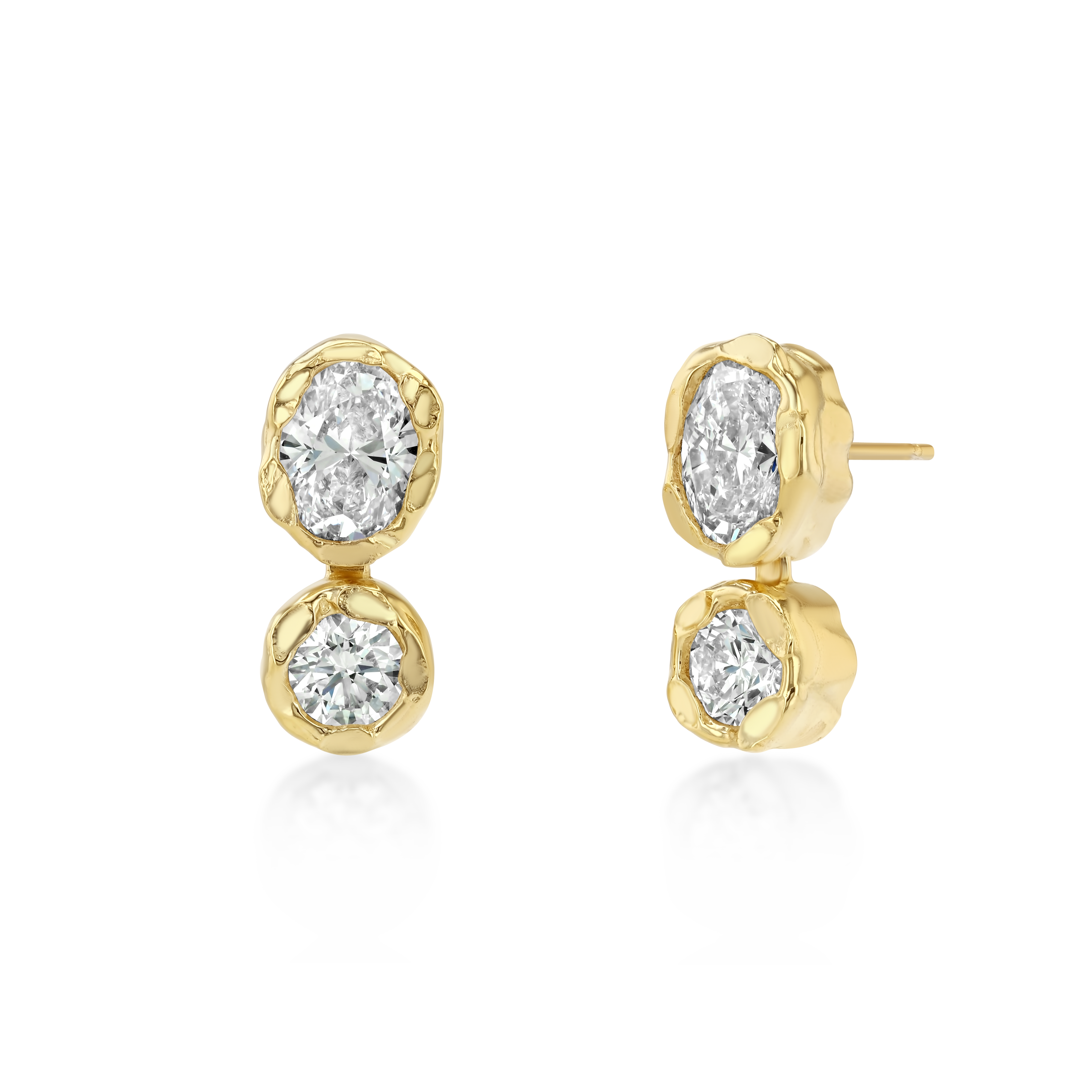 Golden Hour Earrings in Diamond, image 3 of 3