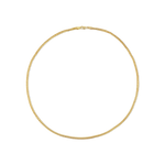 Willow Chain — a solid-gold necklace with a refined Franco weave, designed to feel buttery soft against the skin and to catch the light beautifully.