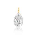 Pear Georgian Diamond Drop Charm