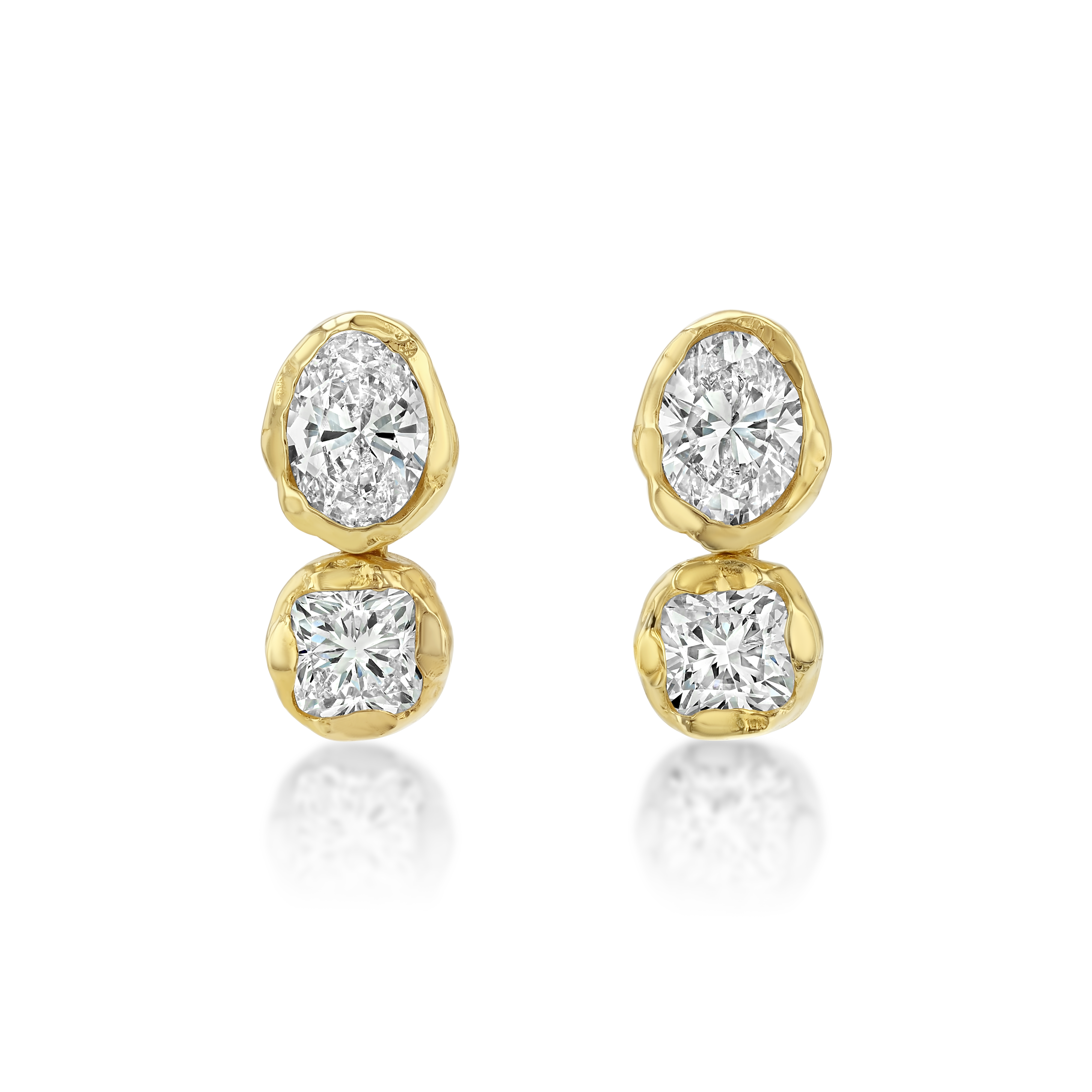 Golden Hour Earrings in Diamond, image 1 of 3