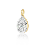 Pear Georgian Diamond Drop Charm