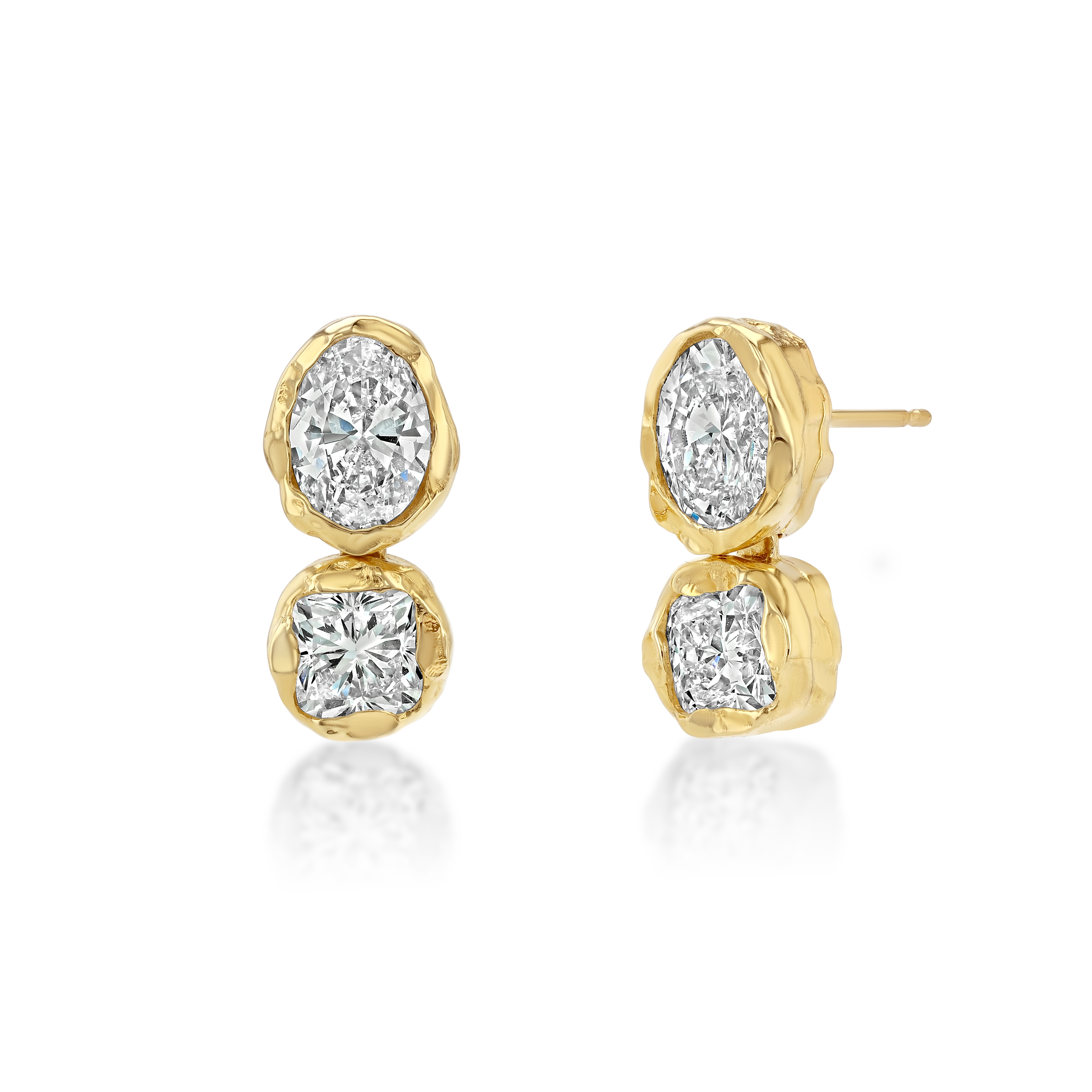 Golden Hour Earrings in Diamond, image 3 of 3