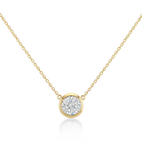 Solitaire Bezel Diamond Necklace